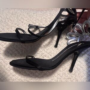 Giuseppe Zanotti Black Strappy Heels